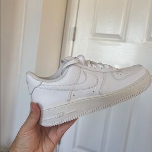 Nike All-White Athletic Shoes